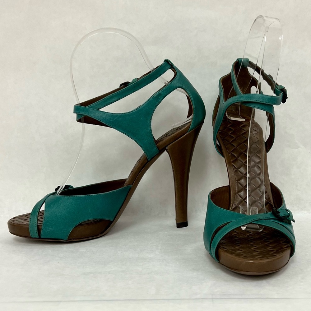 BOTTEGA VENETA Intrecciato Leather Sandal Shoes  EU 38.5 / US 8.5  New in Box - Picture 3 of 12